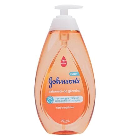 Johnson's Baby Sabonete Líquido Glicerina Da Cabeça Aos Pés, 750m