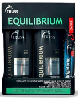 Kit Truss Shampoo e Condicionador Equilibrium + Uso Obrigatório Travel Size
