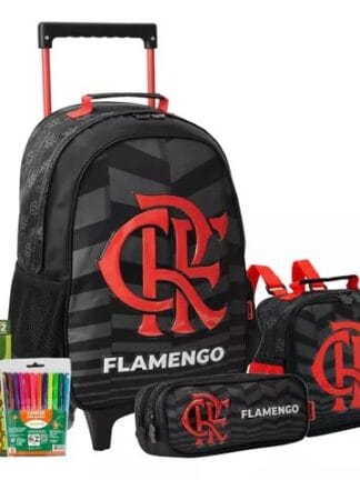 Mochila Escolar Xeryus Flamengo 15l Kit Infantil 2024