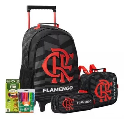 Mochila Escolar Xeryus Flamengo 15l Kit Infantil 2024