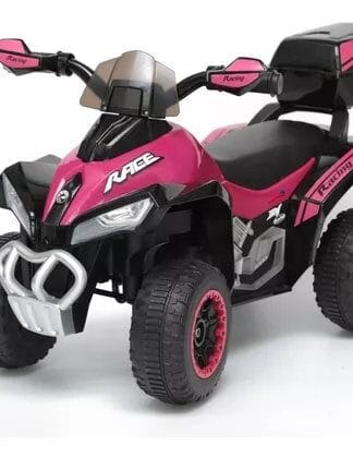 Mini Quadriciclo Moto Elétrica Criança Infantil Bateria 6V Luz Som Bivolt Rosa Importway Brinqway Bw-129 Rs
