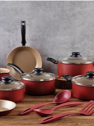 Jogo de Panelas Tramontina Turim em Alumínio com Revestimento Interno e Externo em Antiaderente