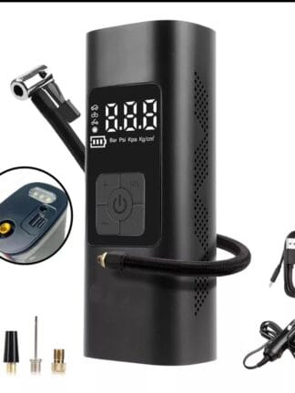 Mini Compressor Calibrador Bomba Encher Pneu Portátil Forte