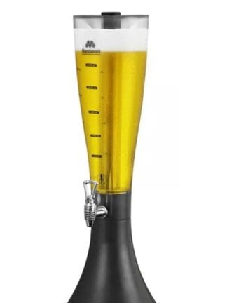 Marchesoni MB.2.250 Cor Preto Torre de Chopp 2,5 Litros Com Refil Congelante Tulipa