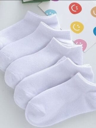 Kit 6/12 Pares Meia Infantil Branca Cano Curto Menino Menina