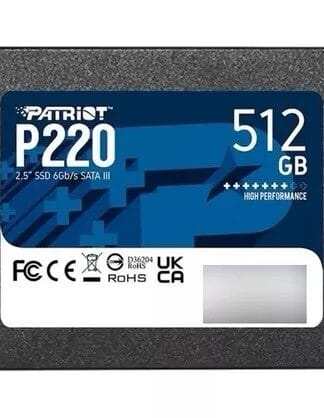 Hd Ssd Patriot P220 2.5 Pol 512gb Sata