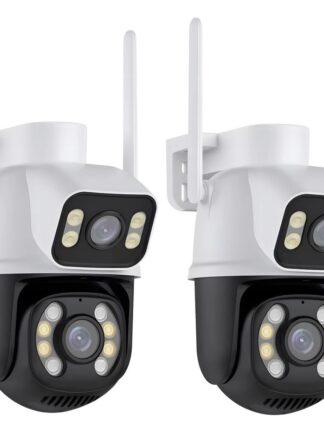 Kit 2 Câmera Segurança Ip Zyhum A28 Prova D'agua Lente Dupla