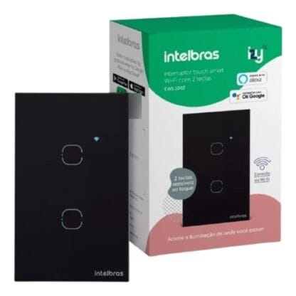 Interruptor Smart Wi-fi Touch 2 Teclas Intelbras