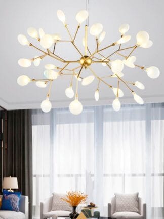 Lustre Pendente Bivolt Moderno Folhas