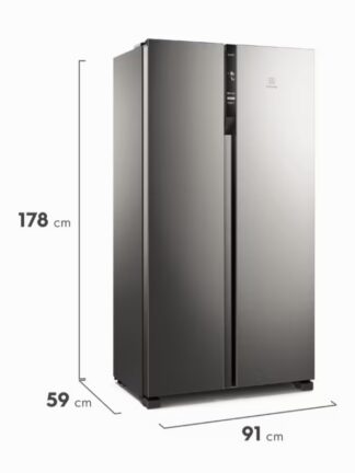 Geladeira Electrolux Frost Free Side By Side 435L IS4S Inox