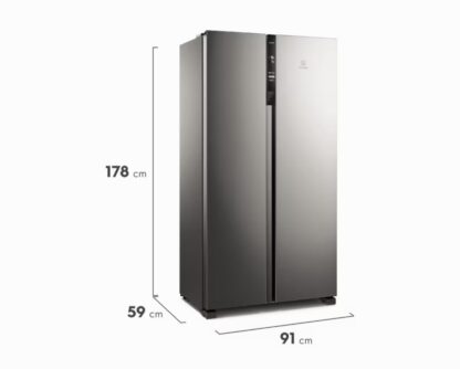 Geladeira Electrolux Frost Free Side By Side 435L IS4S Inox