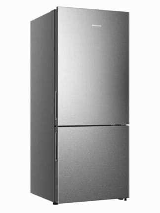 Geladeira Hisense Botton RB-52W Frost Free com Tecnologia Inverter, Portas Reversíveis e Painel Touch 397 L - Inox Look - 110V