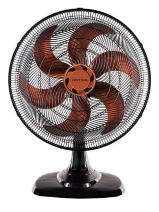 Ventisol Ventilador de Mesa Oscilante, Turbo, Bronze, 50cm, 127V