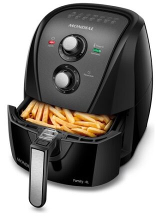 Fritadeira sem óleo air fryer 4L Mondial preto 1500W AFN-40-BFT