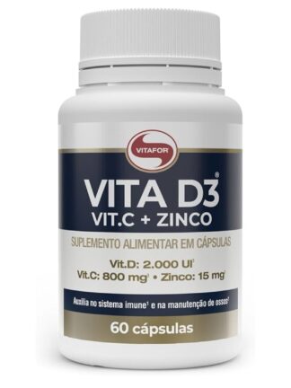Vitafor - Vita D3 Vit.C + Zinco - 60 Cápsulas