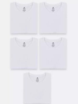 Kit Com 5 Camisetas Masculinas Básicas Hering