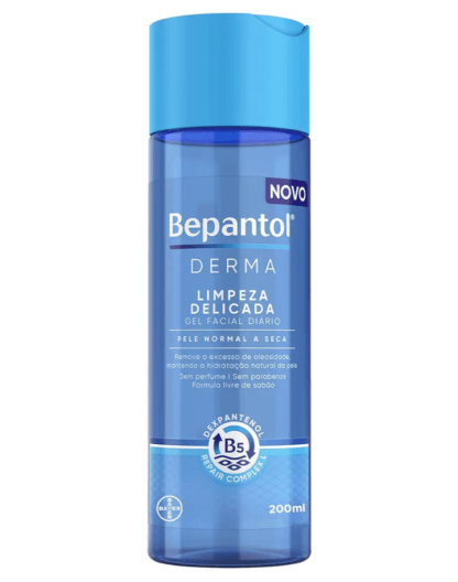 Bepantol Derma Gel de Limpeza Facial Diário, 200ml