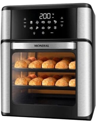Fritadeira Air Fryer Forno Oven 12 Litros, Mondial, Preto/Inox, 2000W, 110V - AFON-12L-BI