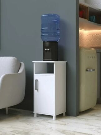 GABINETE PARA GALÃO DE AGUA COM PORTA BRANCO