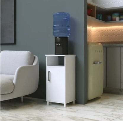 GABINETE PARA GALÃO DE AGUA COM PORTA BRANCO