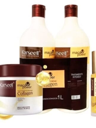 Kit Máscara Karseell 500g + 1 Shampoo 1L +1 Condicionador Karseell 1L + Òleo Karseell 7ml