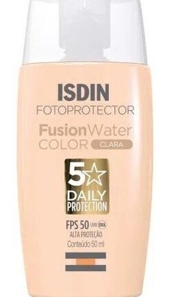 Protetor Solar Facial Fusion Water Cor Clara FPS 50 50ml Isdin