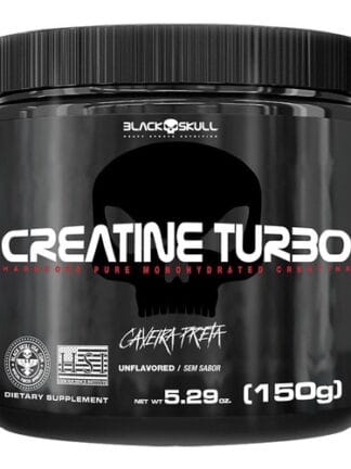 Suplemento em Pó Black Skull 150g Turbo Monohidratada Sabor Limão