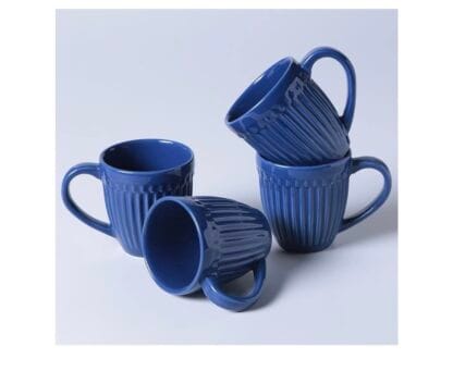 CONJUNTO C/ 4 CANECAS ROMA AZUL NAVY 343 ml