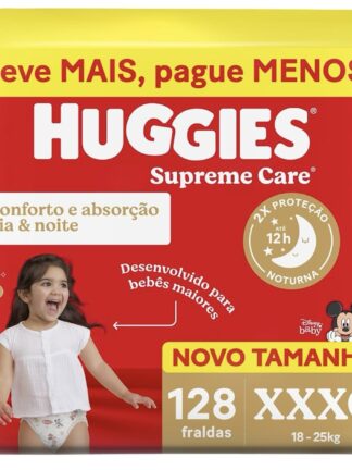 Huggies Fralda Supreme Care XXXG 128 Un
