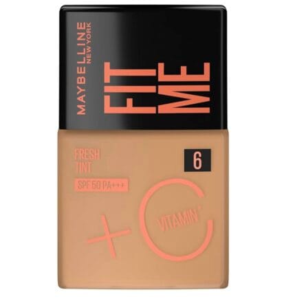 Base Líquida Maybelline NY Fit Me Fresh Tint com Vitamina C e FPS50 - COR 06-30ml