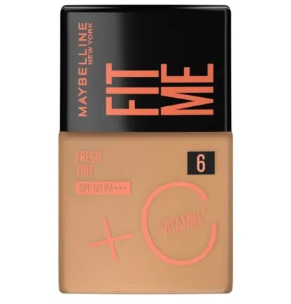 Base Líquida Maybelline NY Fit Me Fresh Tint com Vitamina C e FPS50 - COR 06-30ml