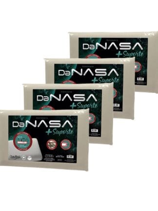 Kit 4 Travesseiros Nasa 3D Viscoelástico com mais Suporte Duoflex