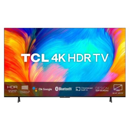 Smart TV TCL 55 Polegadas 4K UHD LED Dolby Audio 3 HDMI 1 USB WiFi 55P635