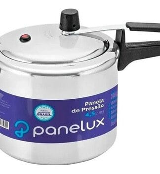 Panela De Pressão 4,5 Litros Panelux Classic Polida Alumínio Cor Prateado