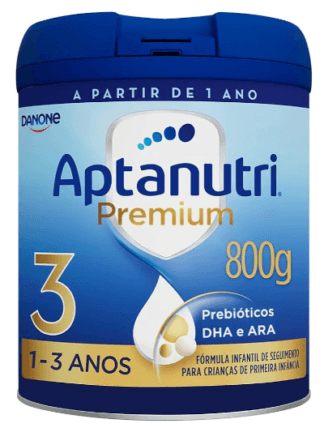 Danone Nutricia - Aptanutri Premium 3, 1-3 anos, Fórmula de Seguimento, 800g