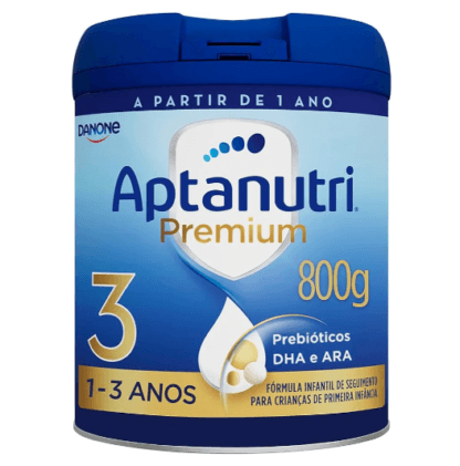Danone Nutricia - Aptanutri Premium 3, 1-3 anos, Fórmula de Seguimento, 800g