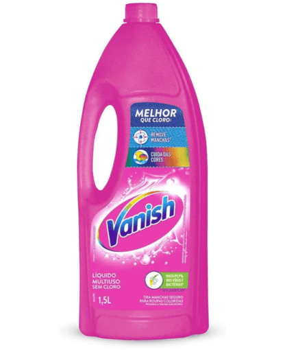 Vanish Tira Manchas Líquido Multiuso 1,5L Para Roupas Coloridas