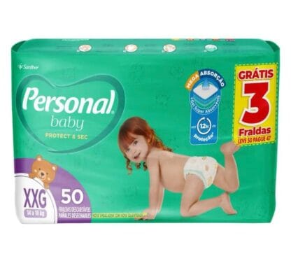 Personal Fralda Soft & Protect Hiper XXG, 50 Unidades