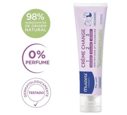 Mustela Creme Preventivo De Assaduras Vitaminado 1>2>3 100Gr - Pomada Antiassaduras