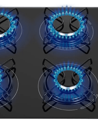 Cooktop a Gás, 4 Bocas, Mondial, Preto/Inox, Bivolt - CTG-01