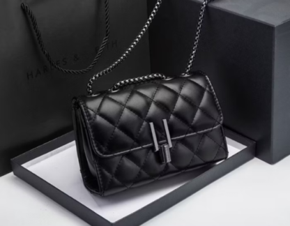 Bolsa feminina transversal corrente escura “Y”