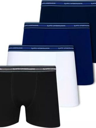 Kit 4 Cuecas Boxer Lupo Em Algodão Masculina Cotton Original