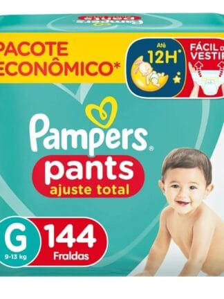 Pampers Ajuste Total Fralda G 144 unidades