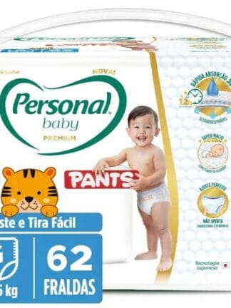 Personal Fralda Baby Premium Pants G, 62 Unidades
