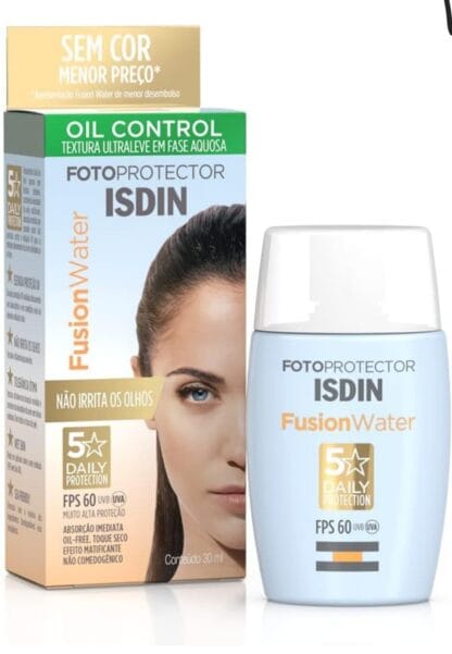 ISDIN Protetor Solar Facial Fusion Water 5 Stars FPS 60 - 30ml
