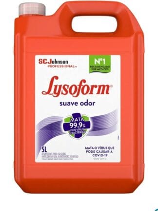 Lysoform Suave Odor, Desinfetante Líquido, Limpeza Pesada e Eficiente, 5L