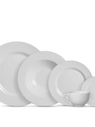 Aparelho de Jantar 20 pçs Branco Liso Alleanza