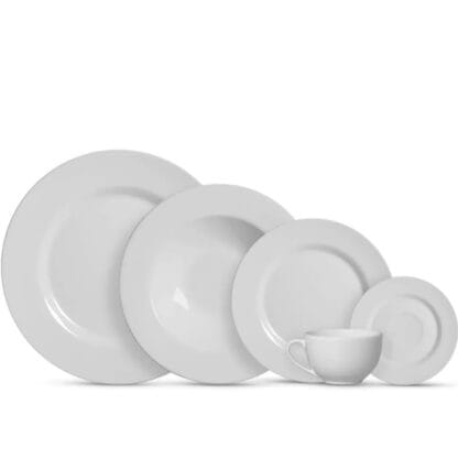 Aparelho de Jantar 20 pçs Branco Liso Alleanza