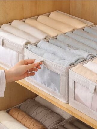 Kit 4 organizador de guarda roupa para roupas