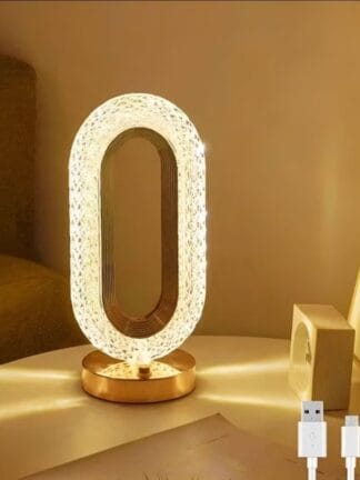 Luminária de mesa lua lâmpada